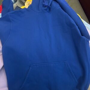 Men's Blue Hoodie Sweater